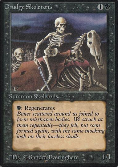 Magic the Gathering: Limited Edition Alpha (Base Set) card 106 Drudge Skeletons