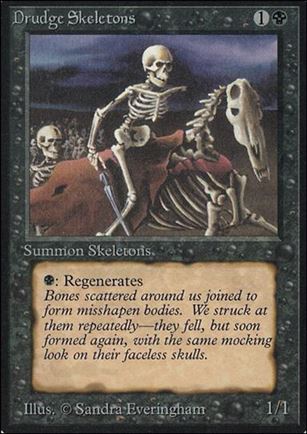 Magic the Gathering: Limited Edition Alpha (Base Set) card 106 Drudge Skeletons