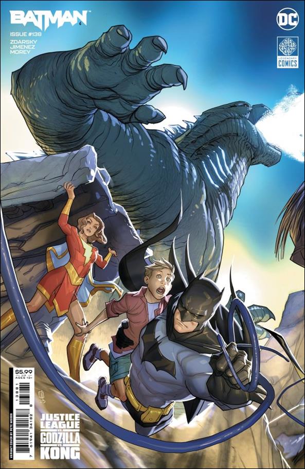 Batman (2016) issue 138-G Pete Woods JL Godzilla Kong Cardstock Cover