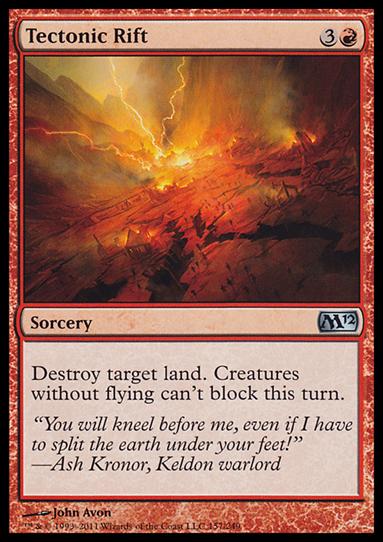 Magic the Gathering: 2012 Core Set (Base Set) card 157 Tectonic Rift
