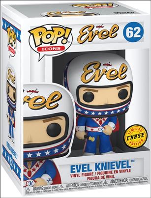 POP! Icons figure 62-B Evel Knievel (w/ Helmet) Chase