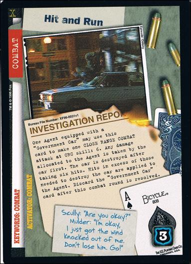 X-Files: Premiere Edition (Base Set) card XF96-0031v1 Hit And Run