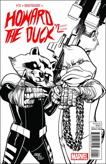 Howard the Duck (2015) issue 2-F Mahmud Asrar Run the Jewels Black and White Cover