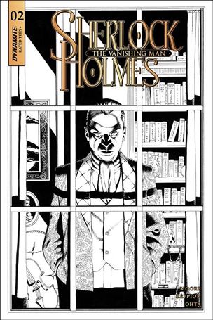 Sherlock Holmes: The Vanishing Man issue 2-C 1:20 Black & White Cover
