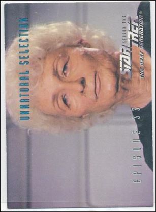 Star Trek: The Next Generation - The Episode Collection Season Two (Base Set) card 155 Unnatural Selection, Episode 33B