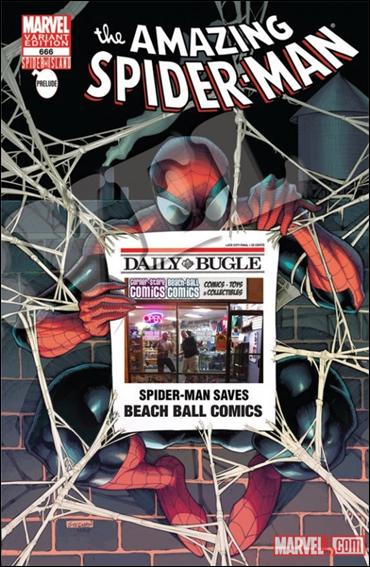 Amazing Spider-Man (1963) issue 666-ML Beach Ball Comics Daily Bugle Cover 1/500