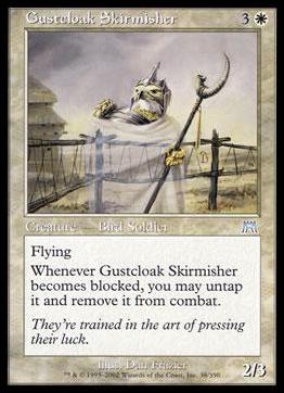Magic the Gathering: Onslaught (Base Set) card 38 Gustcloak Skirmisher