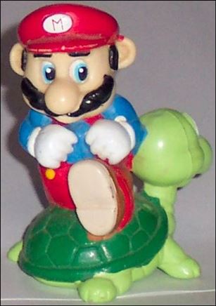 Nintendo Figurines figure 3 Mario w/turtle (Black Hair)