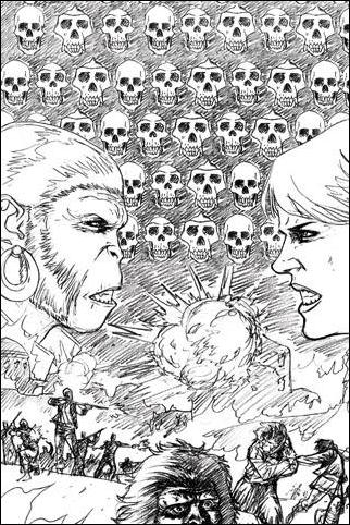 Planet of the Apes (2011) issue 13-C Damian Couceiro Cover