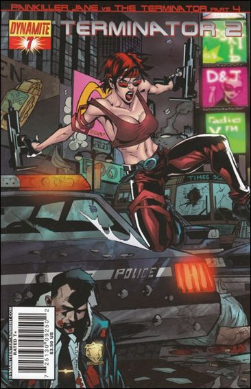 Terminator 2: Infinity issue 7 Painkiller Jane "Left Side" Cover