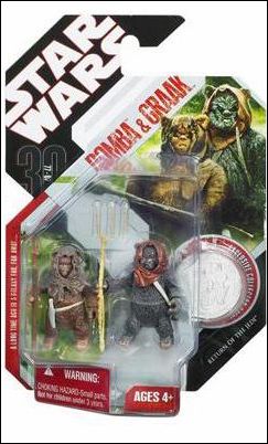 Star Wars: 30th Anniversary Collection 3 3/4" Action Figures (2007) figure 43 Romba & Graak w/ Collector Coin