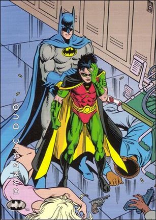 Batman: Saga of the Dark Knight (Base Set) card 36 Dynamic Duo - Seduction of the Gun