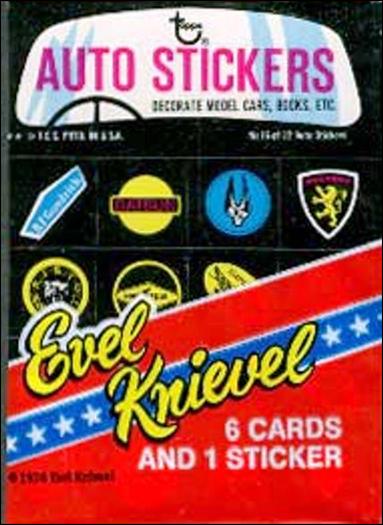 Evel Knievel card 2-D Sealed Pack