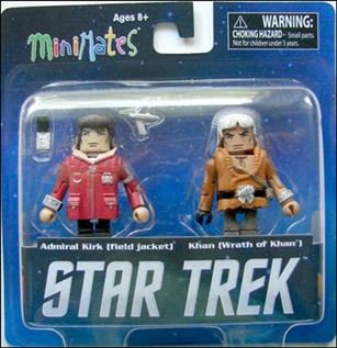 Star Trek Legacy Minimates figure 2 Admiral Kirk (Field Jacket) & Khan (Wrath of Khan)