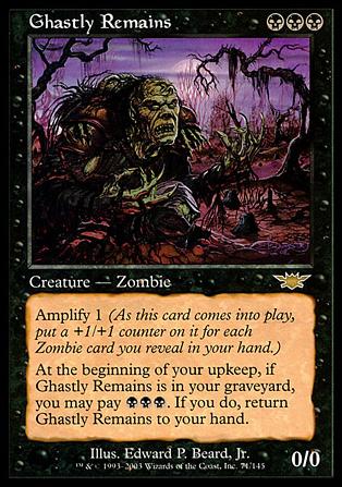 Magic the Gathering: Legions (Base Set) card 71 Ghastly Remains