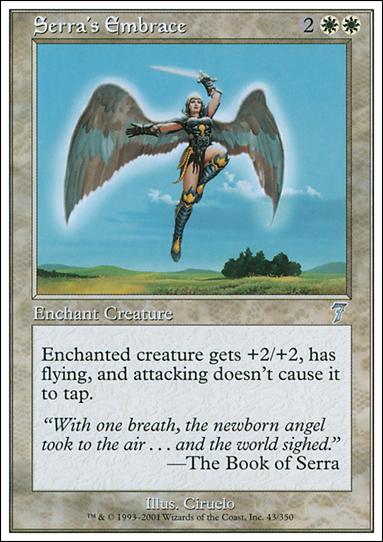 Magic the Gathering: 7th Edition (Base Set) card 43 Serra's Embrace