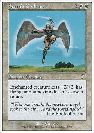 Magic the Gathering: 7th Edition (Base Set) card 43 Serra's Embrace