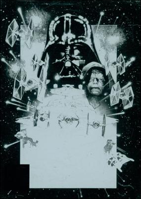 Star Wars Galaxy: Series 4 (Base Card Printing Plate Subset) card 56 Special Edition Poster: Episode V - 1/1 Black