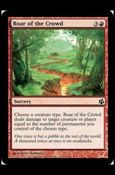 Magic the Gathering: Morningtide (Base Set) card 100 Roar of the Crowd