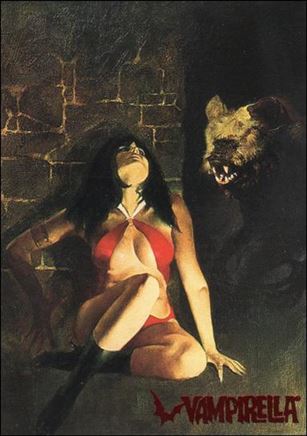 Visions of Vampirella card 33  Faces Mysterious Beasts and Demons