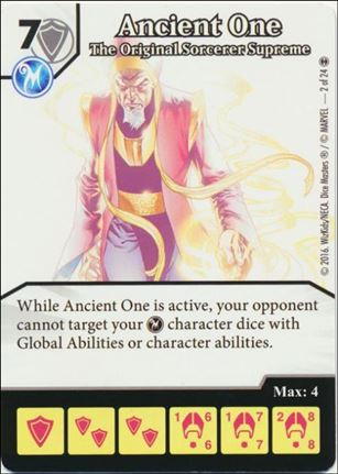 Marvel Dice Masters Doctor Strange card 2 Ancient One: The Original Sorcerer Supreme 