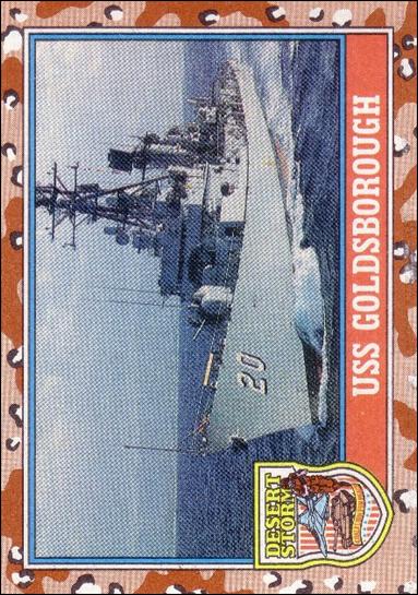 Desert Storm: Series 2 (Base Set) card 123 USS Goldsborough