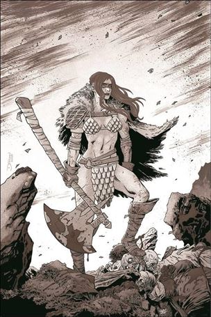 Die!namite issue 2-O Declan Shalvey 1:15 Black & White Virgin Cover
