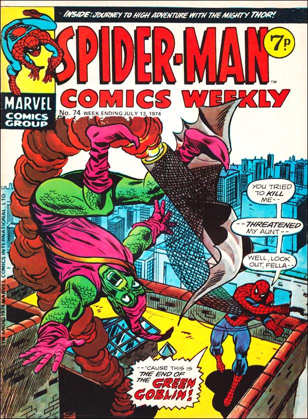 Spider-Man: Comics Weekly 74 A, Jul 1974 Comic Book by Marvel UK