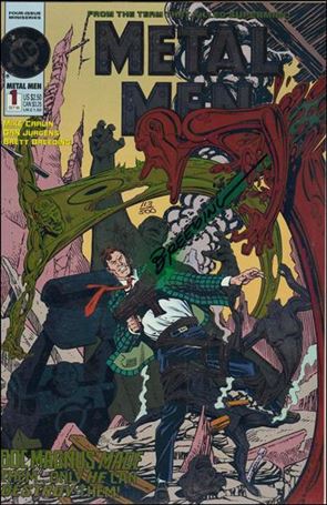 Metal Men (1993) issue 1-B DF (Signed by Brett Breeding) 1/500