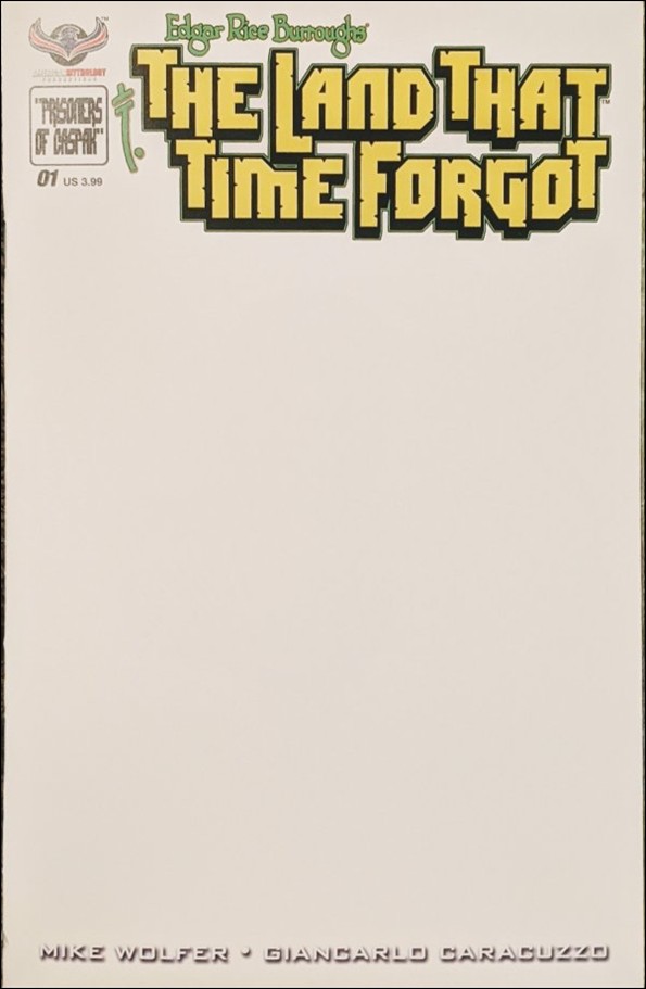 Edgar Rice Burroughs' The Land That Time Forgot issue 1-C Blank/Sketch Cover