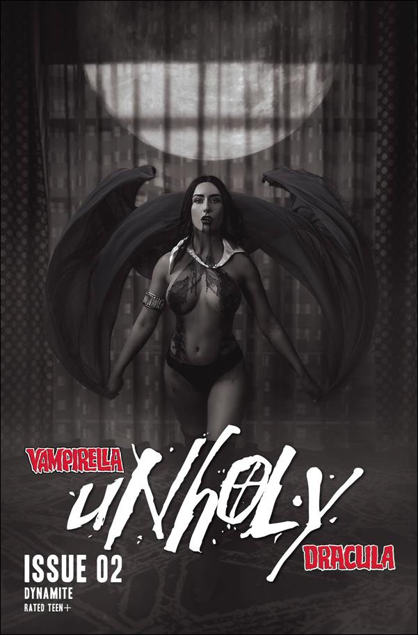 Vampirella/Dracula: Unholy issue 2-M 1:20 Black & White Cosplay Photo Cover