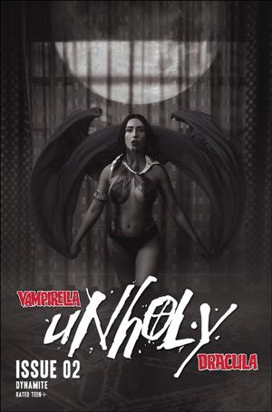Vampirella/Dracula: Unholy issue 2-M 1:20 Black & White Cosplay Photo Cover