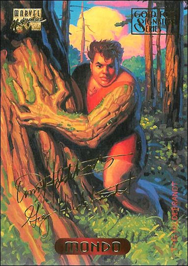 1994 Marvel Masterpieces (Gold-Foil Signature Parallel Base Set) card 78 Mondo