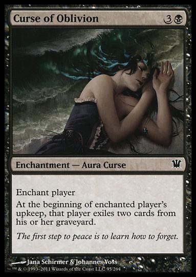 Magic the Gathering: Innistrad (Base Set) card 95 Curse of Oblivion