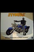 Stikfas Deluxe Pack figure 3 Alpha Male with Motorcycle (Blue)