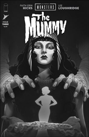 Universal Monsters: The Mummy (2025) issue 3.00-D Sweeney Boo B&W Classic 1:25 Cover