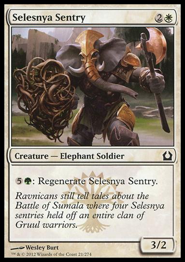 Magic the Gathering: Return to Ravnica (Base Set) card 21 Selesnya Sentry