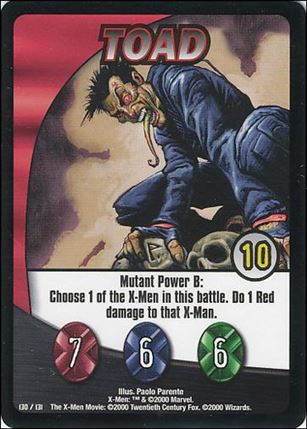 X-Men Trading Card Game (Base Set) card 130 Toad