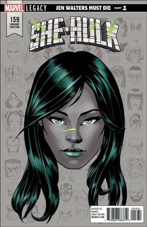 She-Hulk (2018) issue 159-D Mike McKone 1:10 Headshot Cover