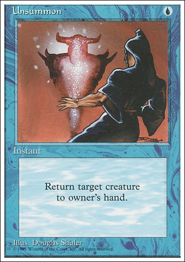 Magic the Gathering: 4th Edition (Base Set) card 111 Unsummon