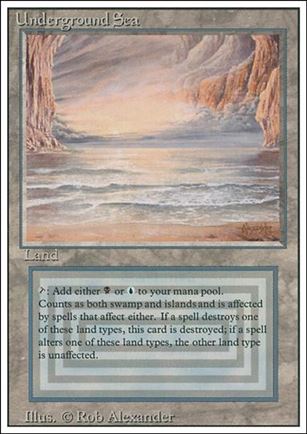 Magic the Gathering: Revised (Base Set) card 290 Underground Sea
