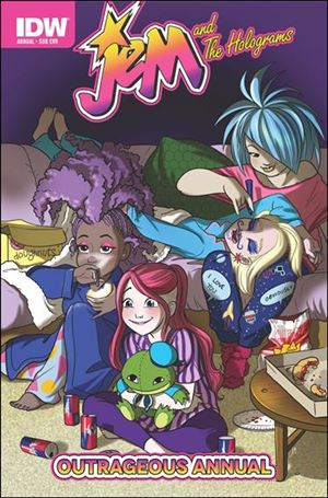 Jem and the Holograms Outrageous Annual issue 2015-B Amy Mebberson Subscription Cover