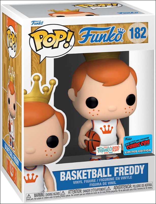Pop! Funko - Freddy Funko figure 182 Basketball Freddy (White Jersey) Festival of Fun