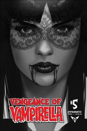 Vengeance of Vampirella (2019) issue 5-M Ben Oliver 1:30 Black & White Cover