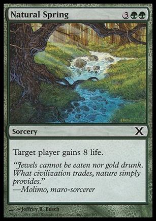 Magic the Gathering: 10th Edition (Base Set) card 281 Natural Spring