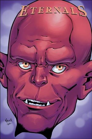 Eternals (2021) issue 9-B Todd Nauck Marvel Headshot Cover