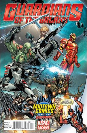 Guardians of the Galaxy (2013) issue 1-P J. Scott Campbell Midtown Comics Cover