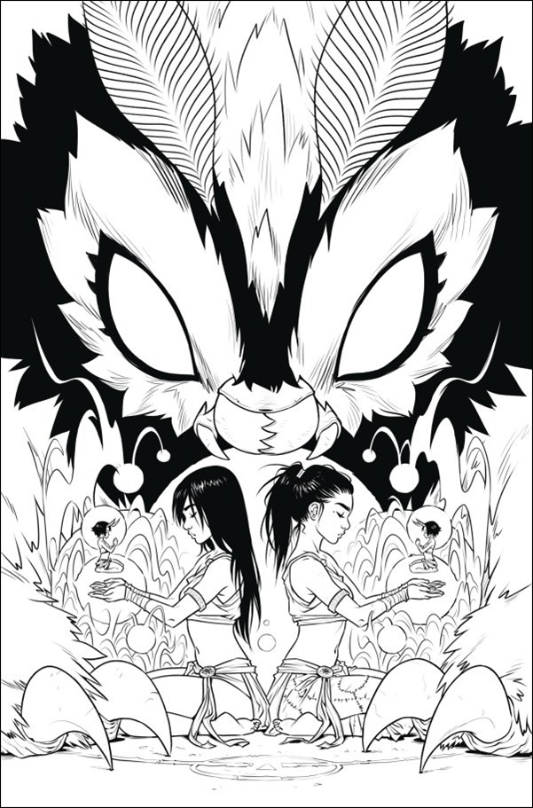 Mothra: Queen of the Monsters issue 1-D Sophie Campbell B&W Virgin 1:50 Cover