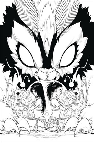 Mothra: Queen of the Monsters issue 1-D Sophie Campbell B&W Virgin 1:50 Cover