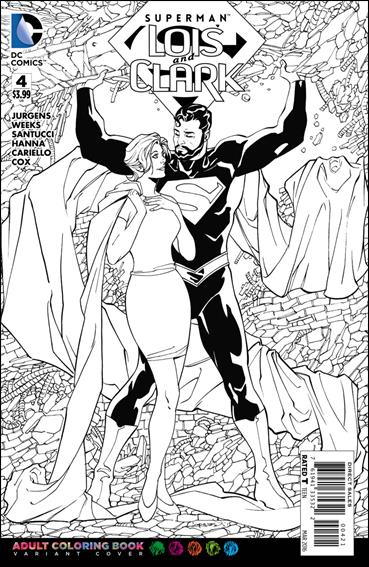 Superman: Lois and Clark issue 4-B Aaron Lopresti Adult Coloring Book Cover